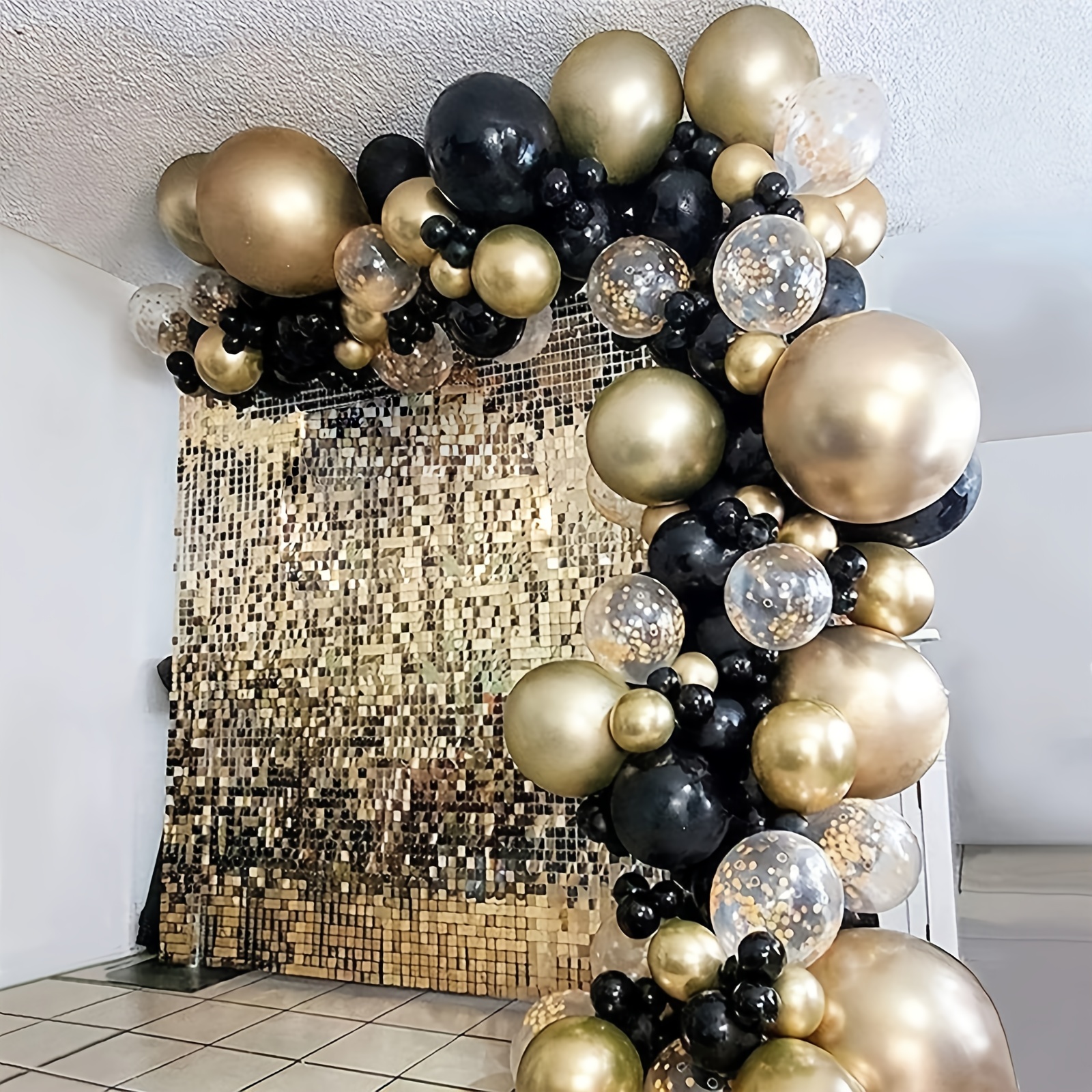 Juego de globos plateados para decoración de fiesta de cumpleaños