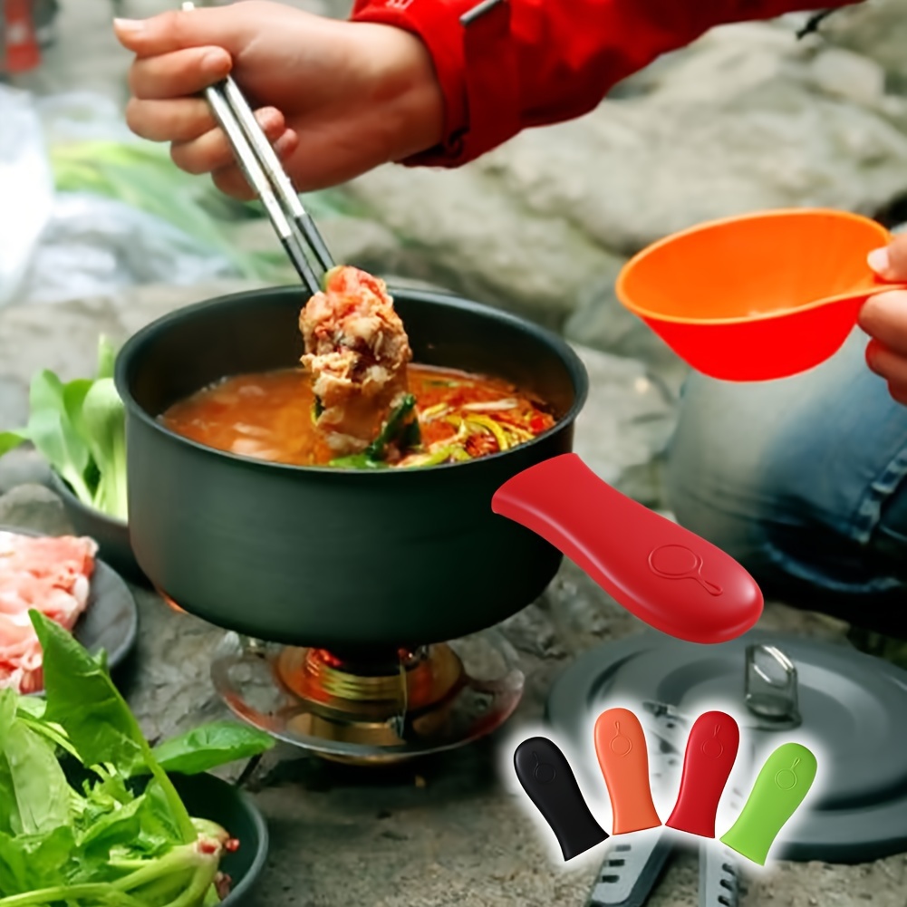 Upgrade Your Cooking With This Silicone Hot Skillet Handle Cover Holder -  Heat Resistant, Rubber Pot Handle Sleeve Grip Cover For Frying Pans &  Griddles! - Temu
