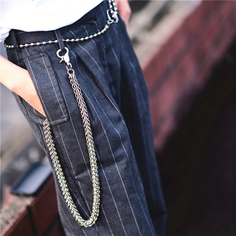 1pc New Pants Chain Fashion Mens Pants Chain Jeans Chain Punk Hip