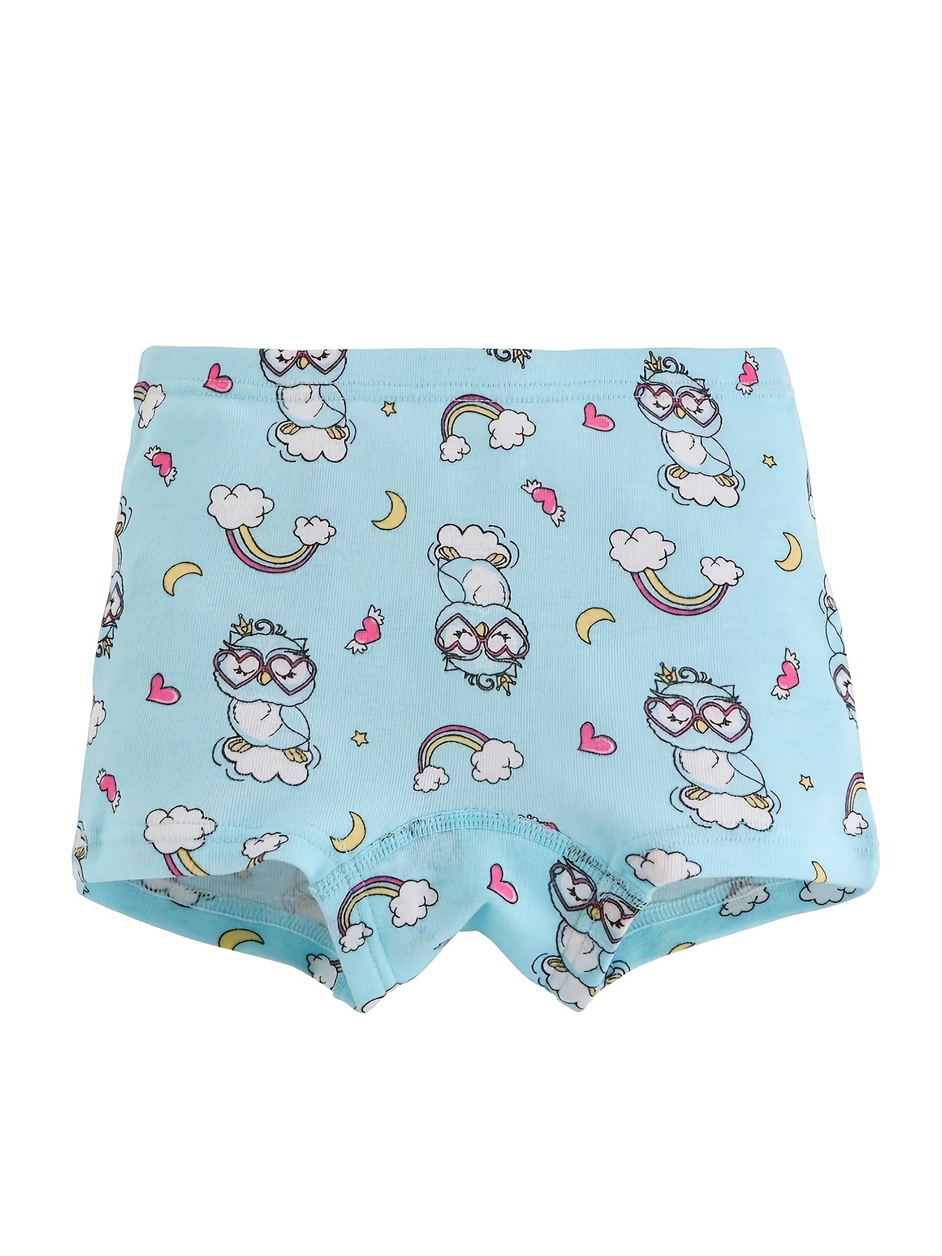 6pcs Toddler Girls Briefs Cartoon Unicorn Print Cute Underwear Cotton Soft  Comfy Breathable Kids Panties