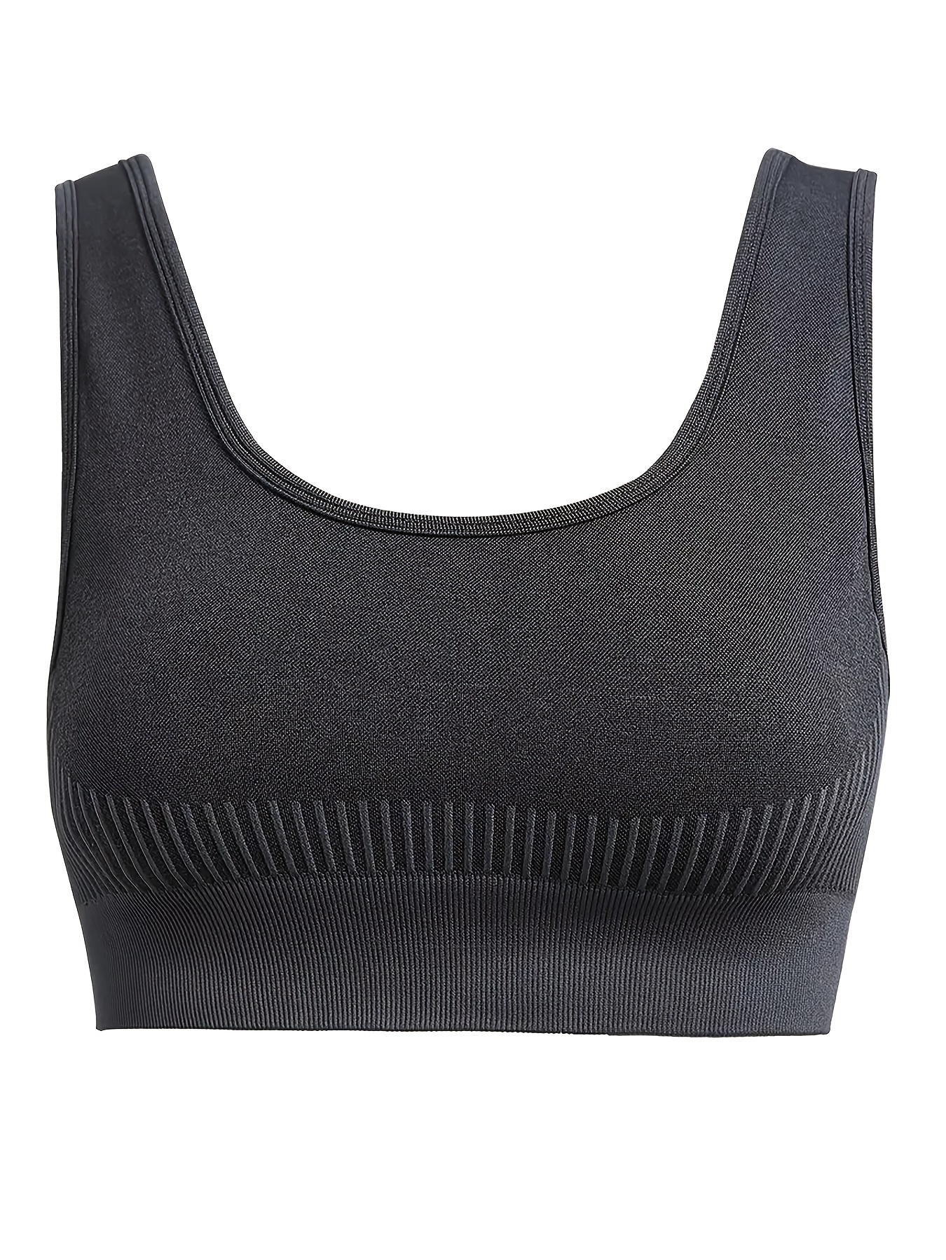 Buy Aim'n Ribbed Seamless Strap Bra - Light Grey Melange