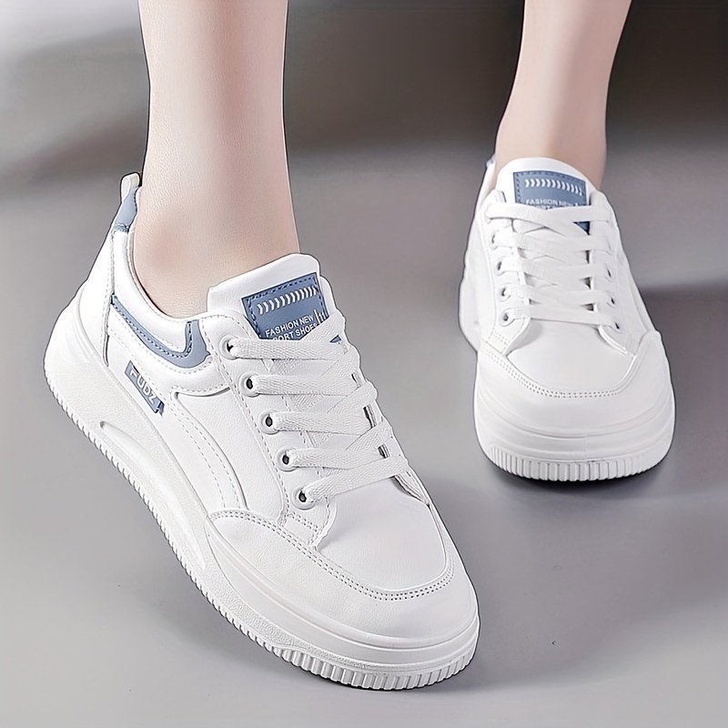 Women's Simple Skate Shoes, Casual Lace Up Outdoor Shoes, Women's  Comfortable Low Top Sneakers