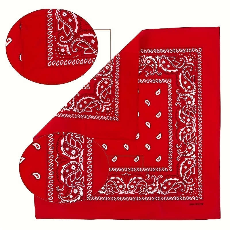Pañuelo de Cowboy Roja con estampado