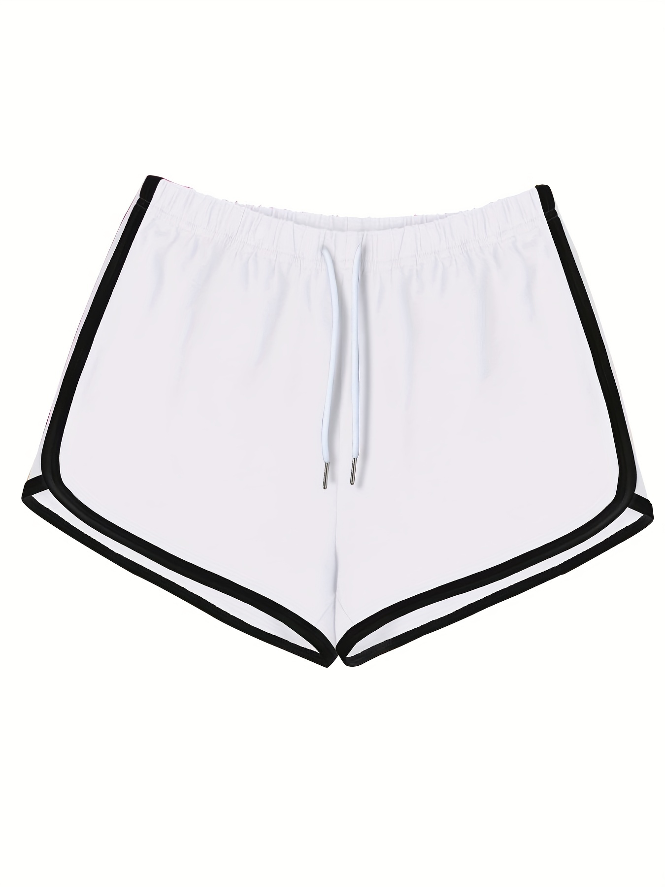 Absorbs Sweat Contrast Binding Sports Shorts