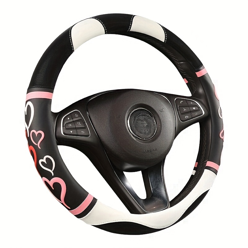 Fashionable Love Car Steering Wheel Cover Creative Ear - Temu
