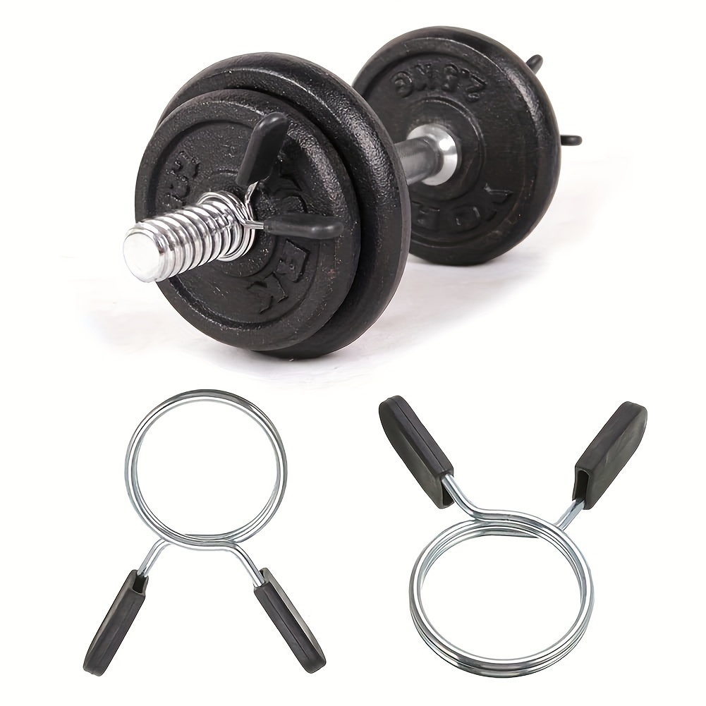Barbell Clamps Spring Weight Clips Dumbbell Bar Clip