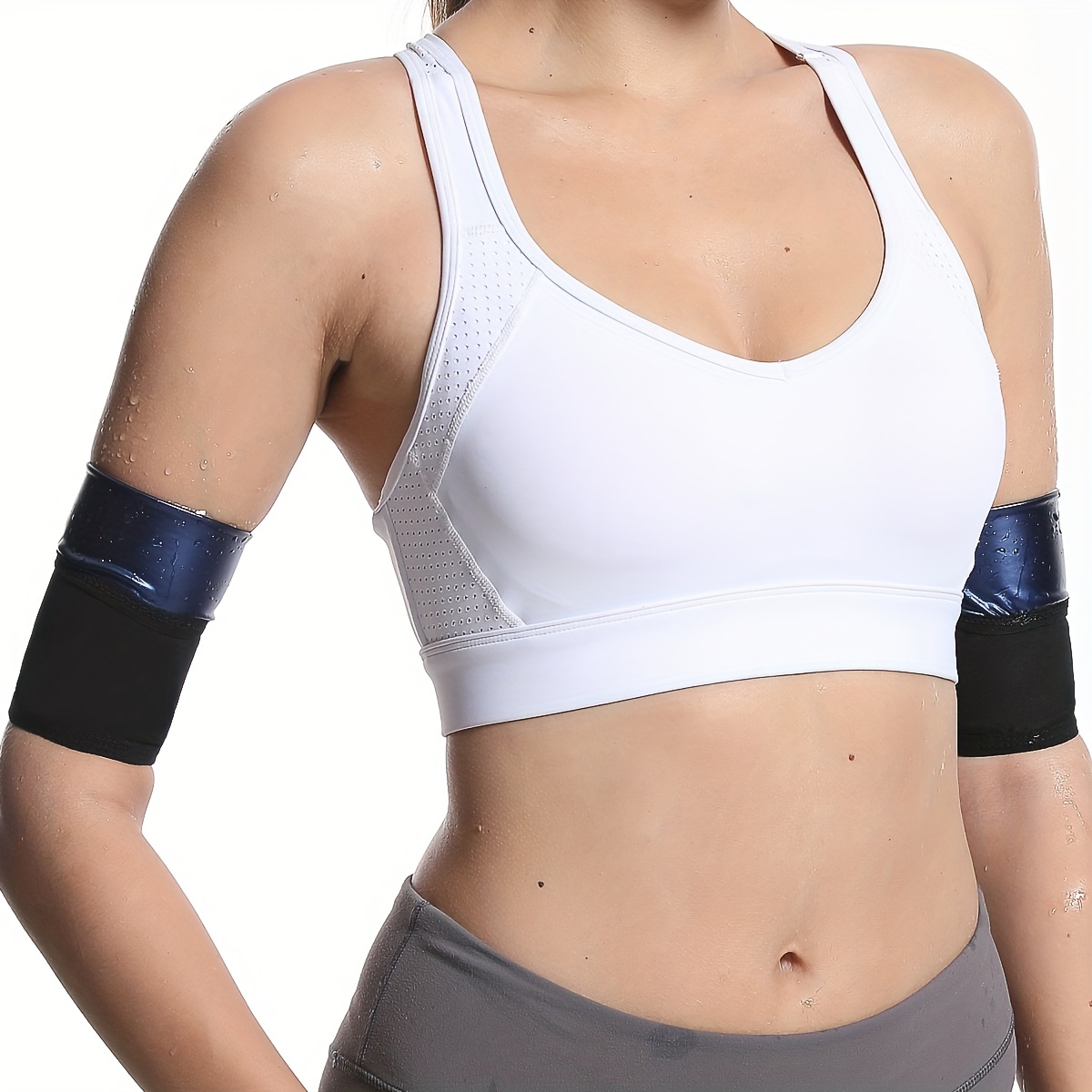 Sauna Arm Trimmers, Compression Arm Sweat Bands, Adjustable Arm