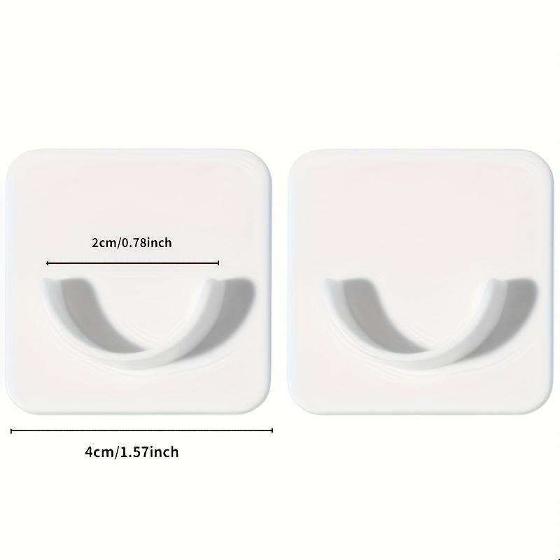 Punch Free Rod Support Sticky Hook Self adhesive Bathroom - Temu