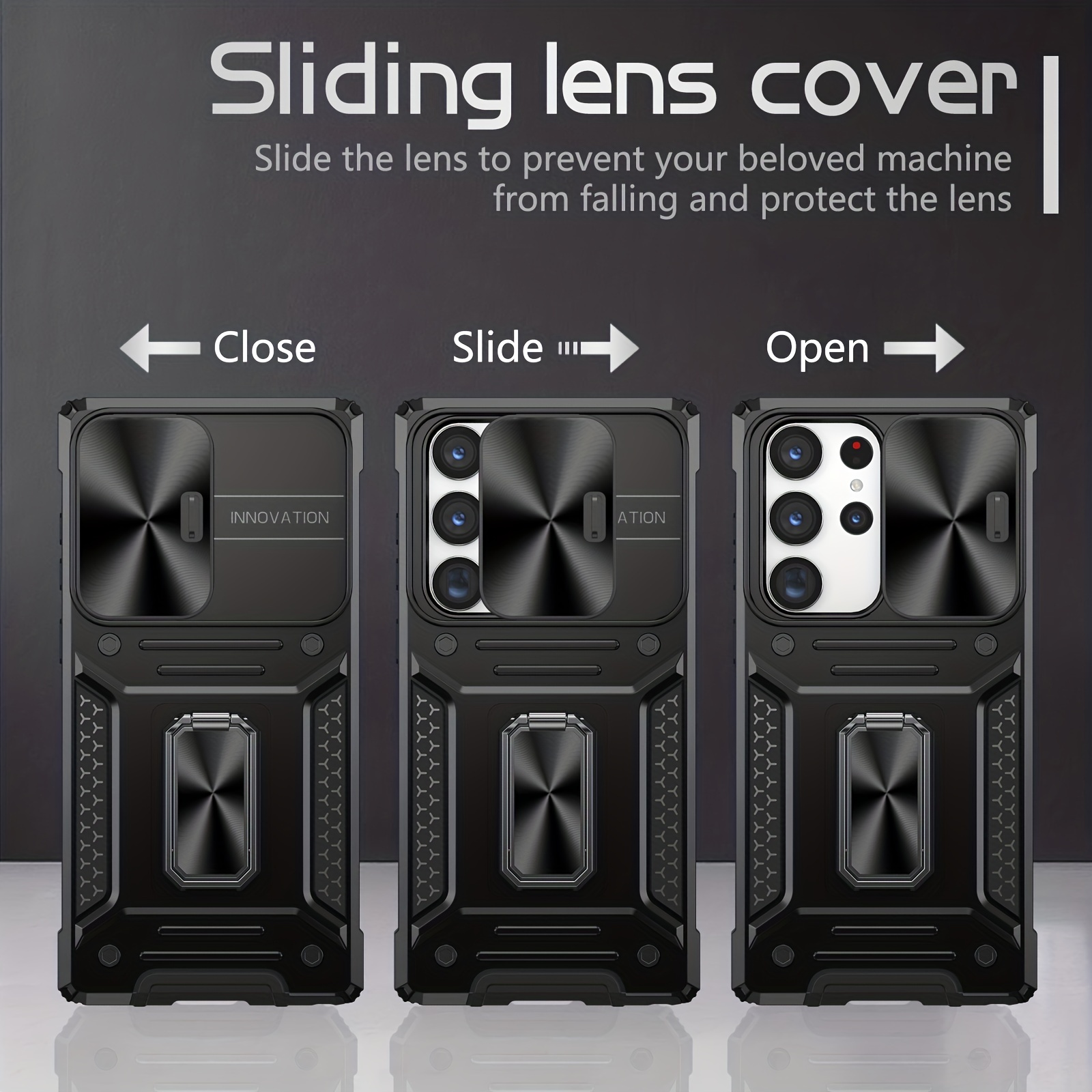 Samsung Galaxy S23 Ultra Kickstand Case and Camera Lens Protectors
