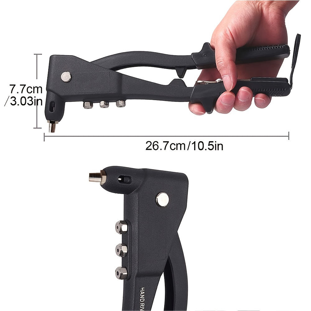 Rivet Gun 1 Set Hand Manual Blind Rivet Nut Single Handle Pulling Core  Riveting Tool Riveter Hand Tool