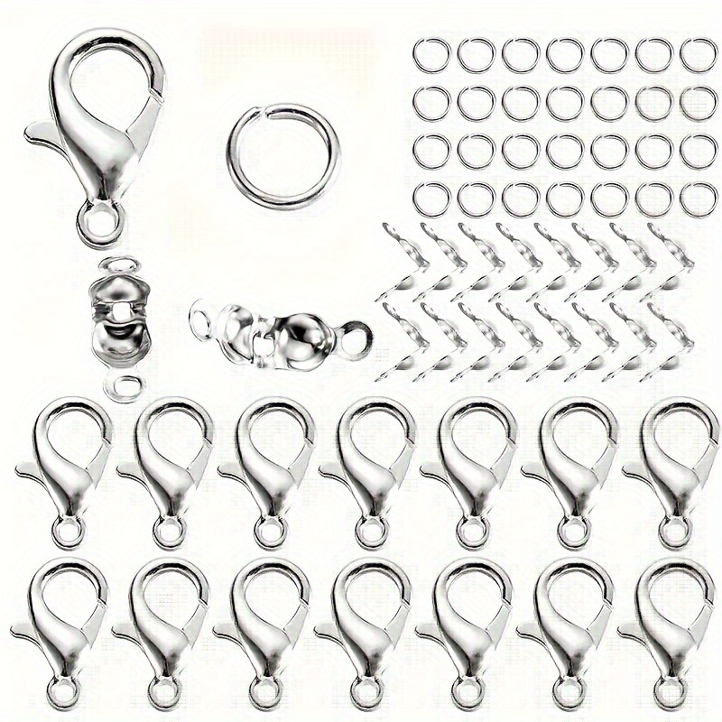 Open Jump Rings And Lobster Clasps Jewelry Findings Kit With - Temu