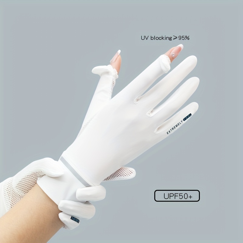 Summer Thin Sun Gloves Breathable Flip Touchscreen Gloves - Temu