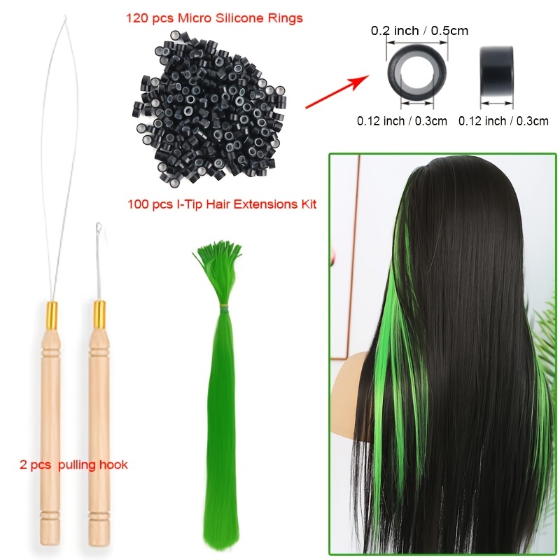 Feather Hair Extension 40s/lot Mixed Color Straight Synthetic I Tip Hair  Extensions With Micro Rings 2 Crochet Hooks 1 Plier Kit - Synthetic Clip-in  One Piece(for White) - AliExpress