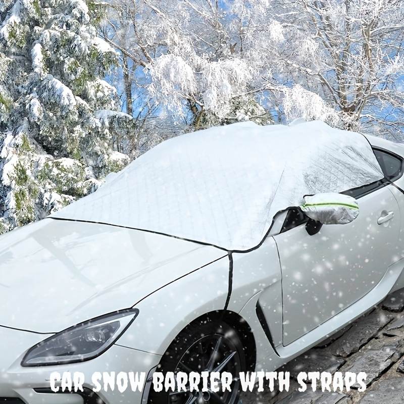 Bouclier magnétique de neige pour pare-brise de voiture, couverture de bloc  de neige en tissu argenté, pour