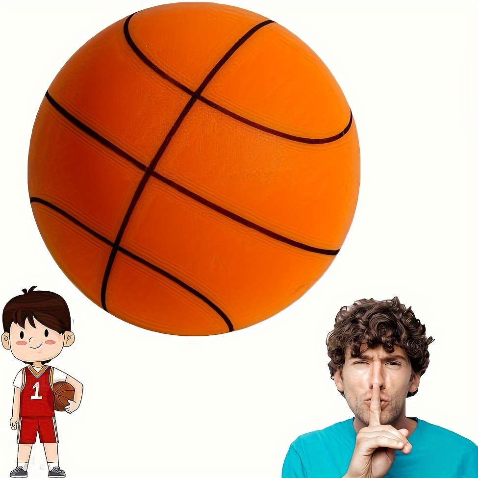 Baloncesto silencioso para interiores para niños, pelota silenciosa que  rebota, juguete deportivo ligero para niños