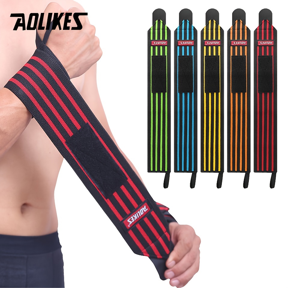 Aolikes Gym Support Wrist Brace Wrap Weight Lifting Elastic - Temu
