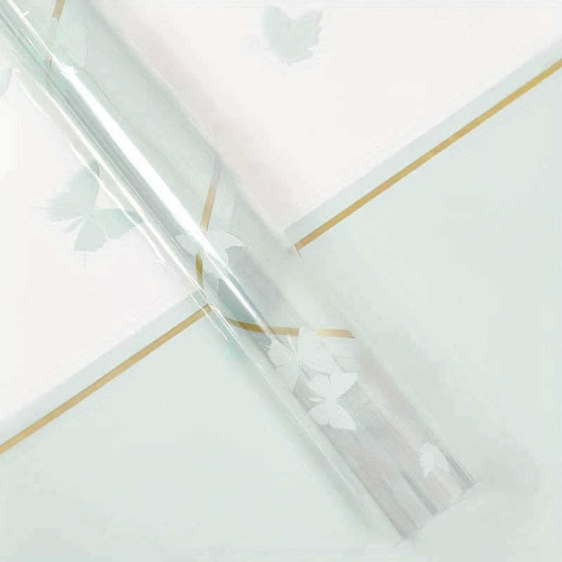 Cellophane Waterproof Colorful Border Transparent Flower Wrapping Paper