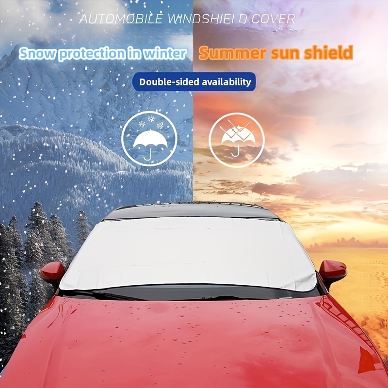 Winter Car Snow Cover Foldable Car Windshield Cover Sunshade Snow Cover  Winter Windshield Windshoeld Snow Cover
