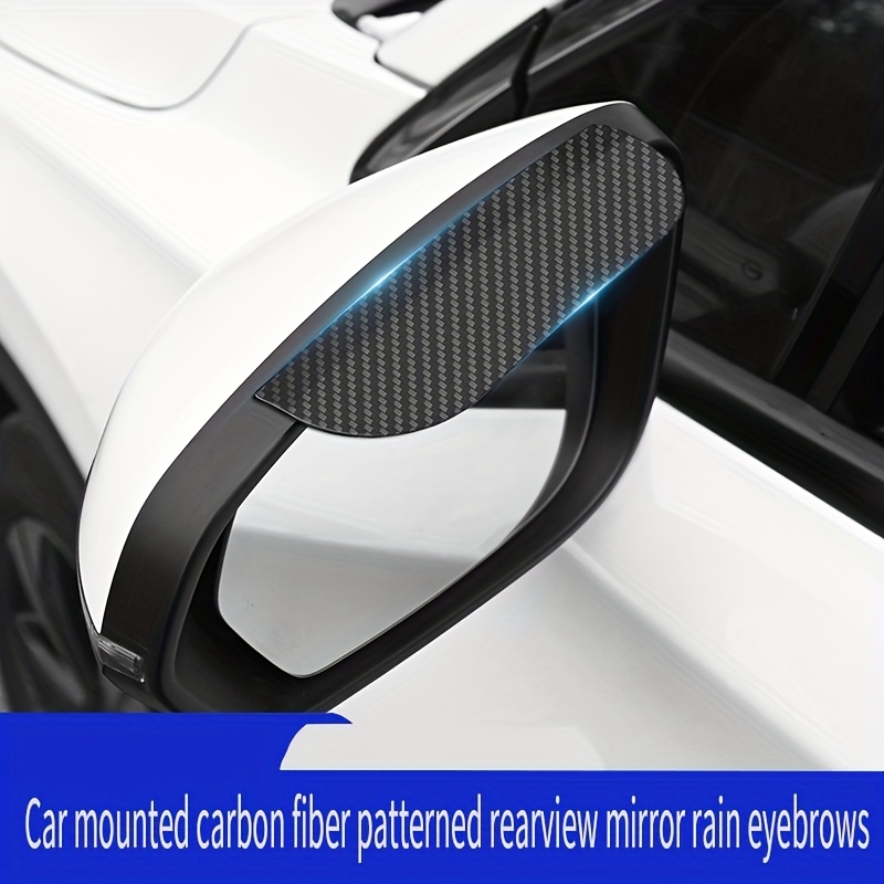 4 Stücke Universal Rückspiegel Regen Abdeckung Sonnenblende Automobil Regen  Augenbraue Carbon Side Spiegel Regen Beweis Automobil Zubehör