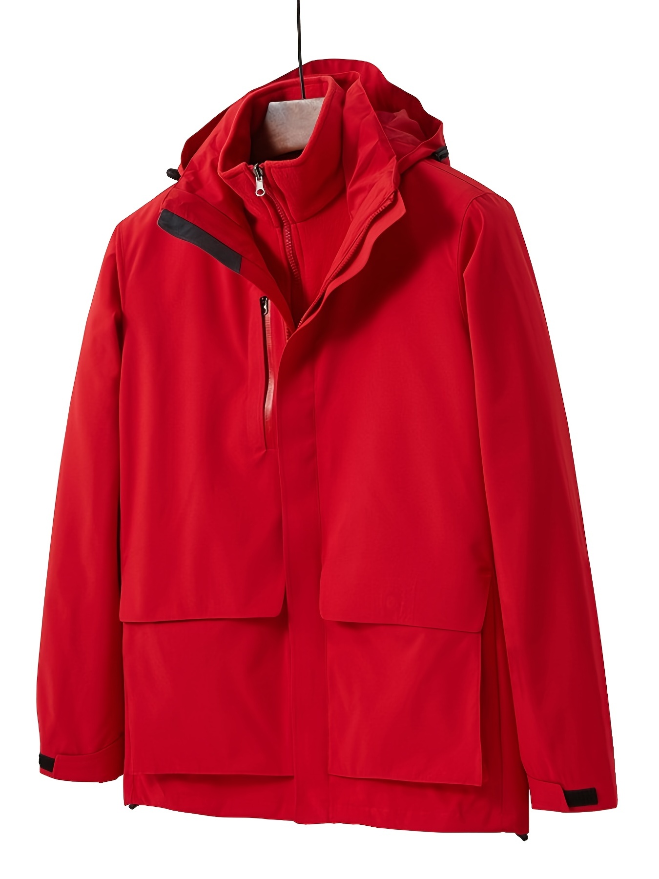 Men's Outdoor Jacket, Waterproof Windproof Rain Coat For Winter Cold  Weather Mountaineering Hiking Cycling Running Fishing