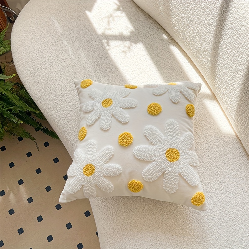 Cotton Square Pillowcase With Embroidery, Throw Pillow Covers Decor, Home  Decor, Room Decor, Bedroom Decor, Living Room Decor (cushion Is Not  Included) - Temu Australia