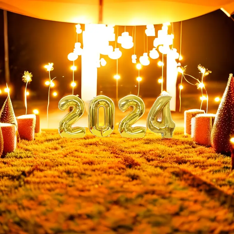 32 Pouces Numéro Doré Fête Du Nouvel An 2024 Fête Du Nouvel - Temu Canada