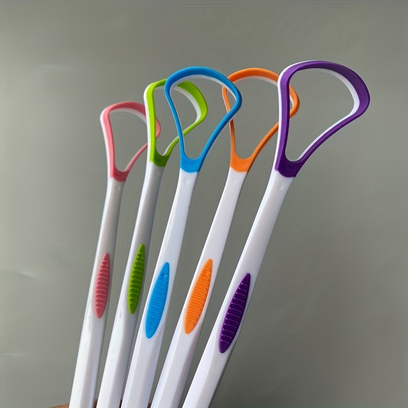 Random-Colored Tongue Scraper with Postcard