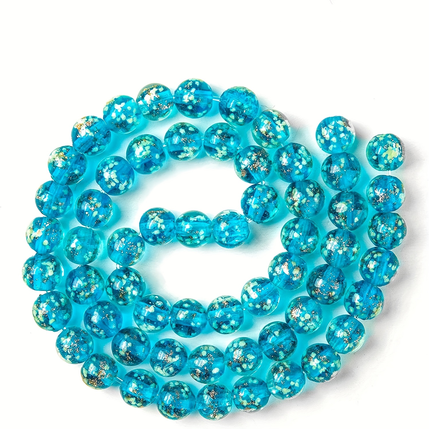 30Pcs Luminous Glass Beads for DIY Craft