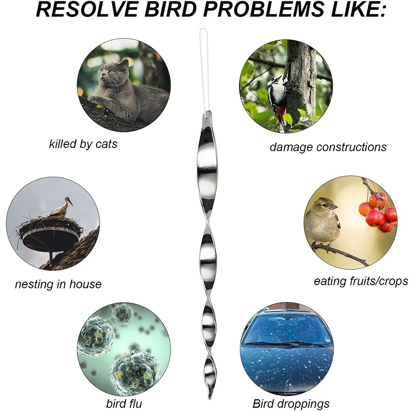 1pc Bird Scare Pinwheels Woodpecker Deterrent Bird Repellent - Temu