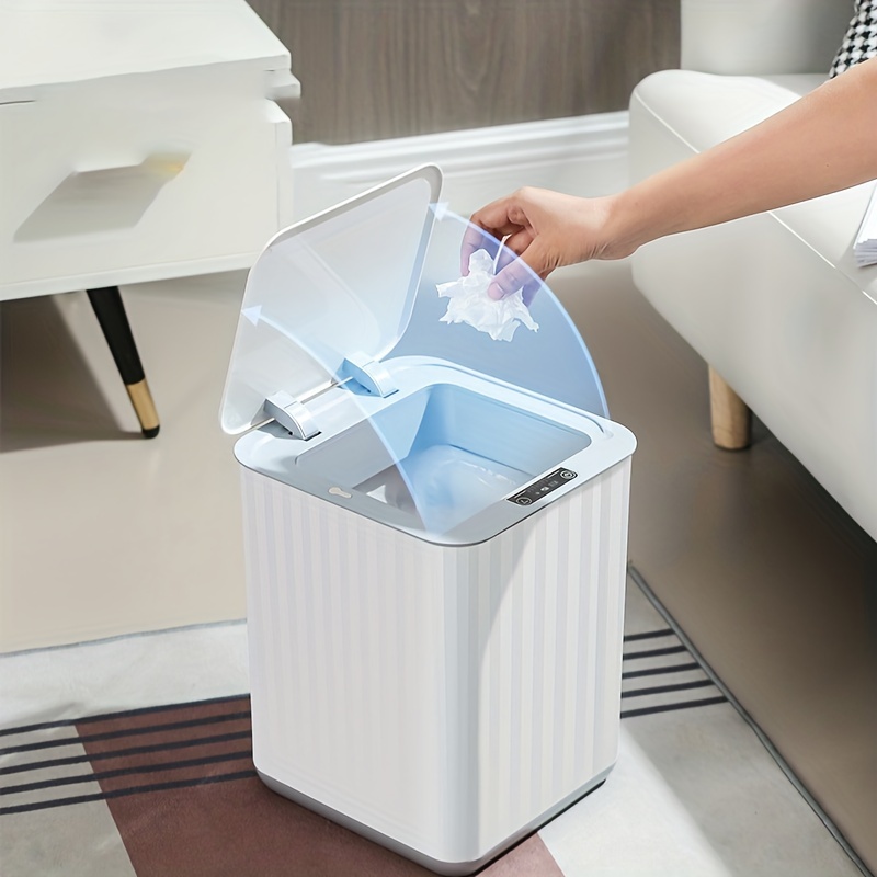 Automatic Trash Can Collapsible Touchless Sensor Trash Bin 4.6 Gallon  Intelligent Garbage Can,for Bedroom Kitchen Office Waste Paper Bin - Temu