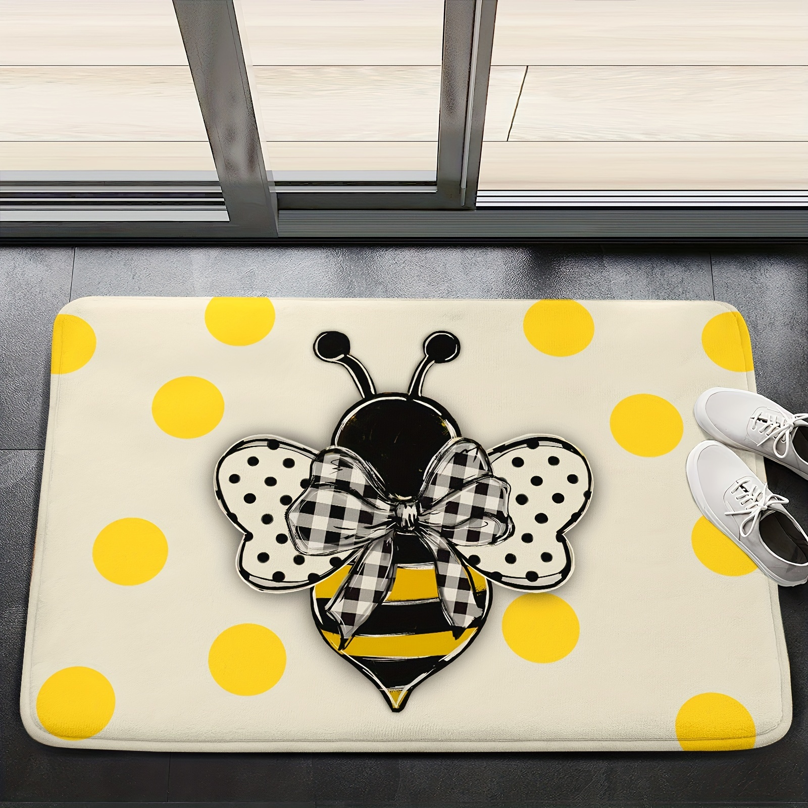 Bee Pattern Anti-slip Kitchen Rug