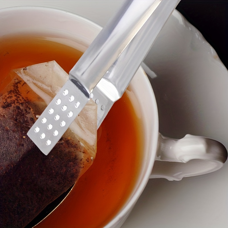 Stainless Steel Tea Bag Squeezer Tongs Strainer Grip Sugar - Temu