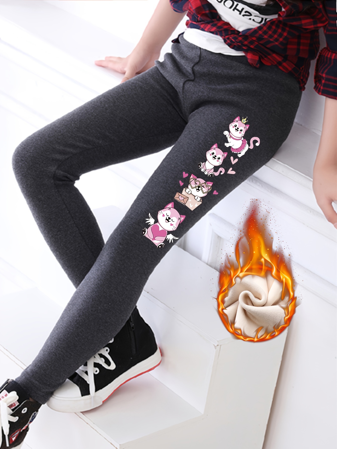 Cat Leggings Girls - Temu Canada