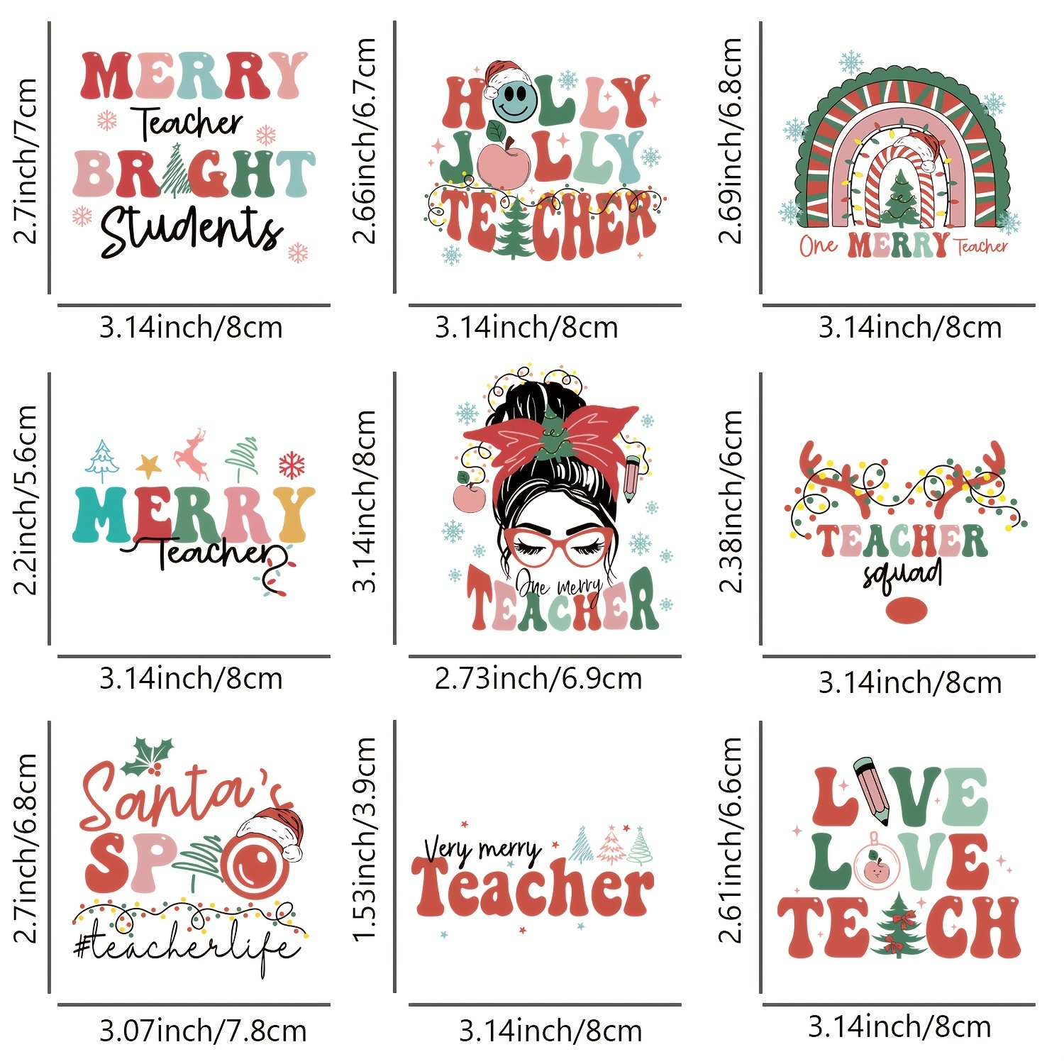 Pocket Size Christmas Iron On Transfers For Clothing Diy - Temu