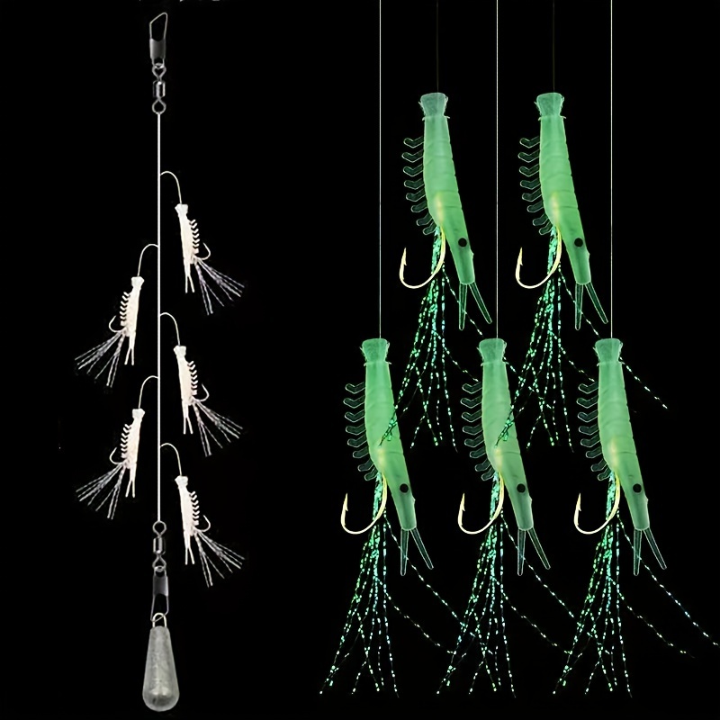 Fly Fishing Hooks Bionic String Hook Fish Skin Shrimp Skin - Temu