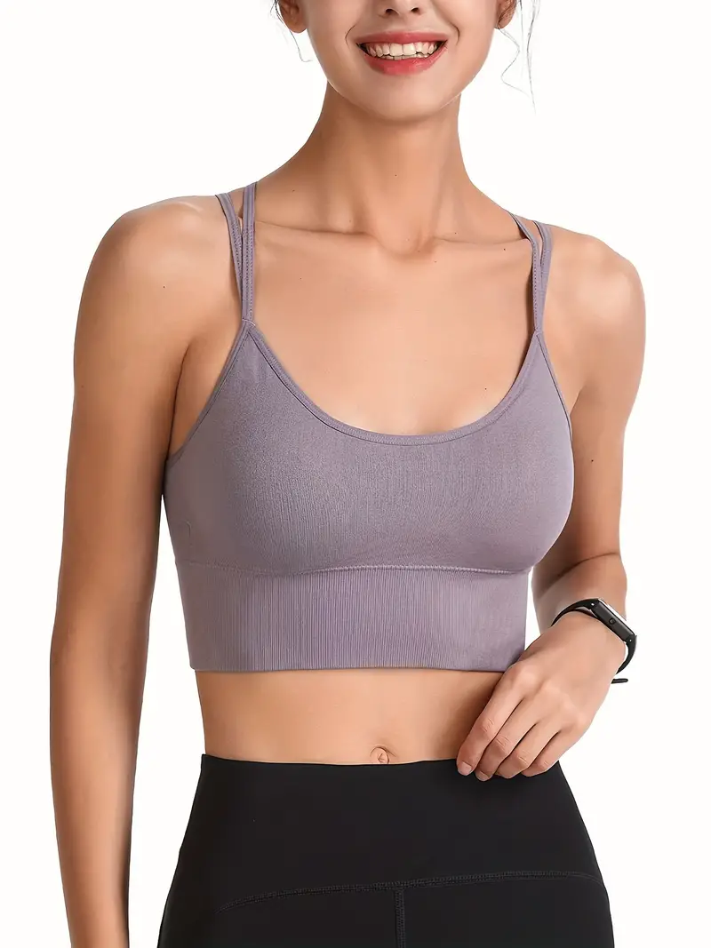 Womens See Through Sports Vest Top Workout Yoga Bra Fishnet Hollow Out  Camisole