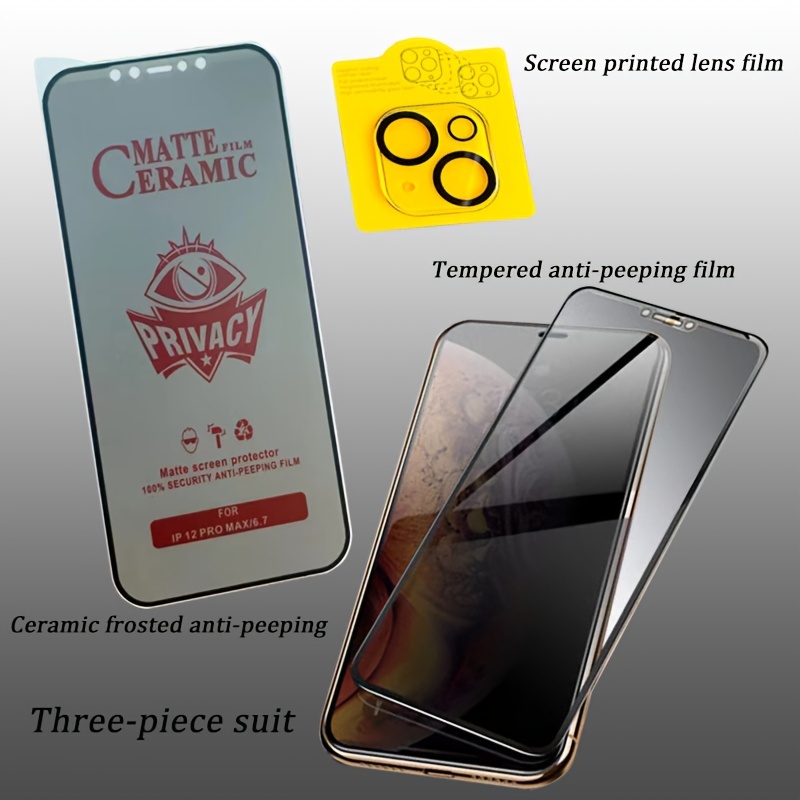 Film de protection Privacy Céramique pour iPhone 12 et iPhone 12 Pro Max
