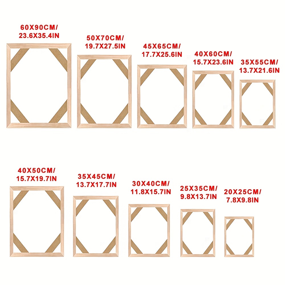 DIY Solid Wood Canvas Frame Kit 11x14 Inch with Stretch Bar - Oil Painting  & Wall Art - Custom Frames for Paintings & Canvases - Easy Build Stretching  System - Accessories 