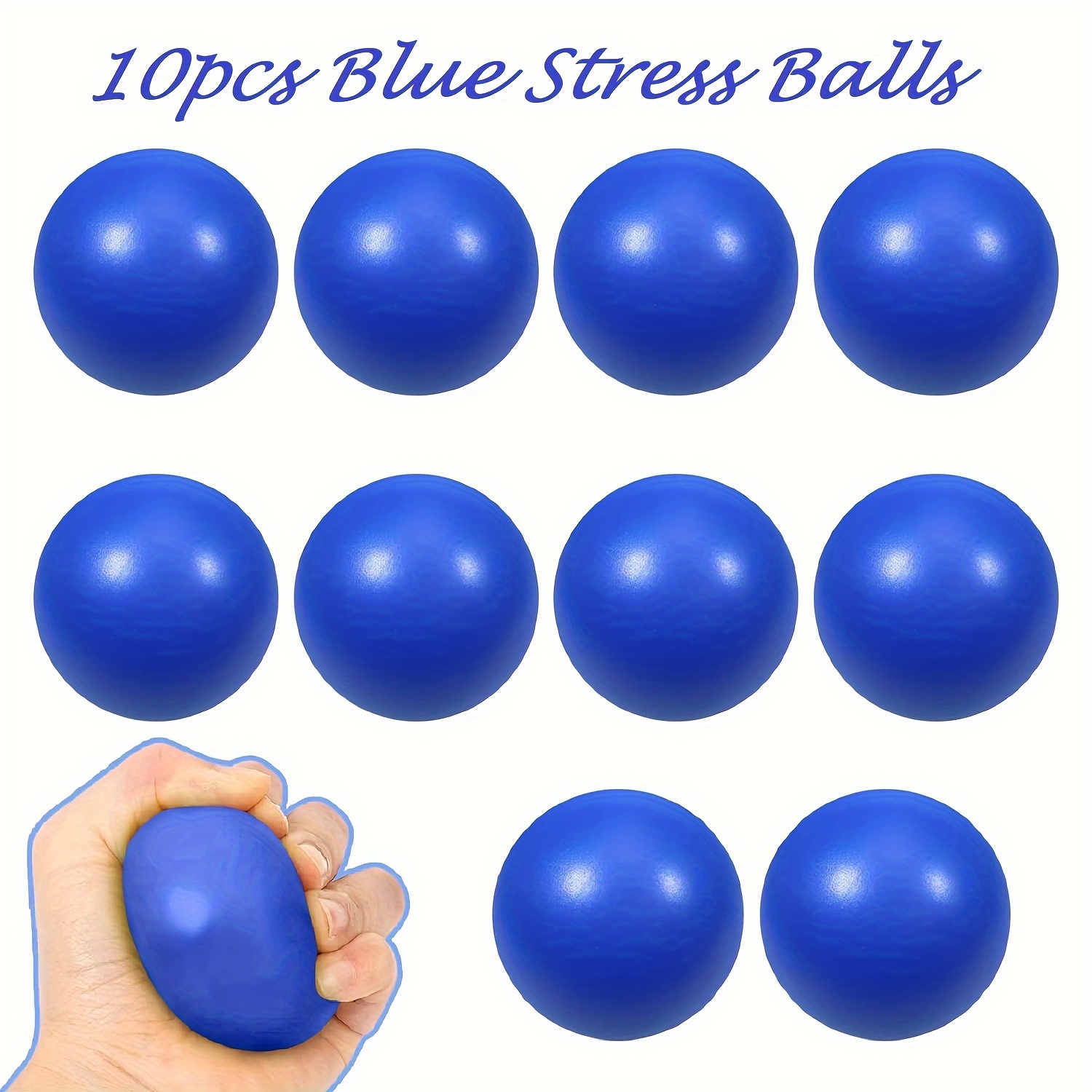 Paquete de 6 bolas esponjosas para el estrés, juguete para aliviar el  estrés para adultos, pelota para apretar, pelota antiestrés pop, bola de  malla