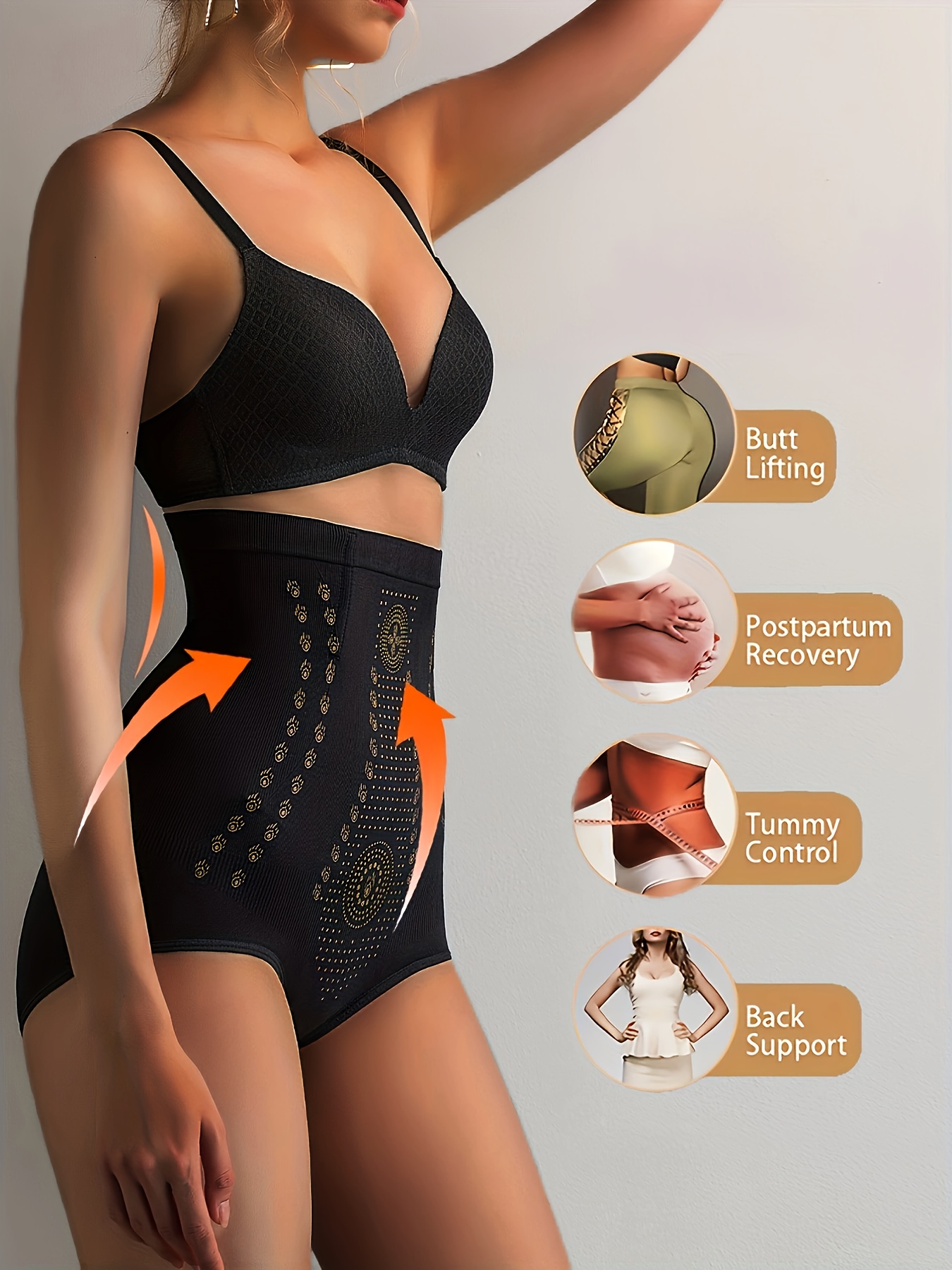 Women's Hip lifting Tummy Control Cut Boyshort Panties - Temu
