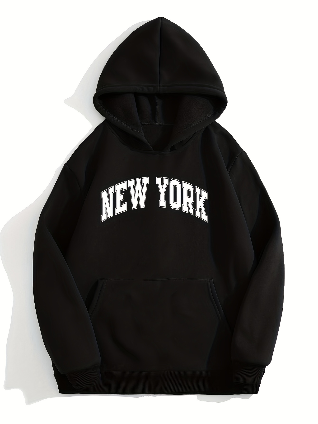  New York Black Zipper Hoodie : Sports & Outdoors