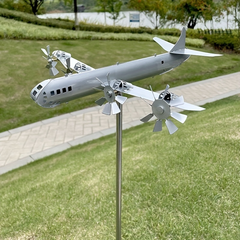 

Metal Crafts Fortress Airplane Outdoor Garden Courtyard Ornaments Statue Decorations