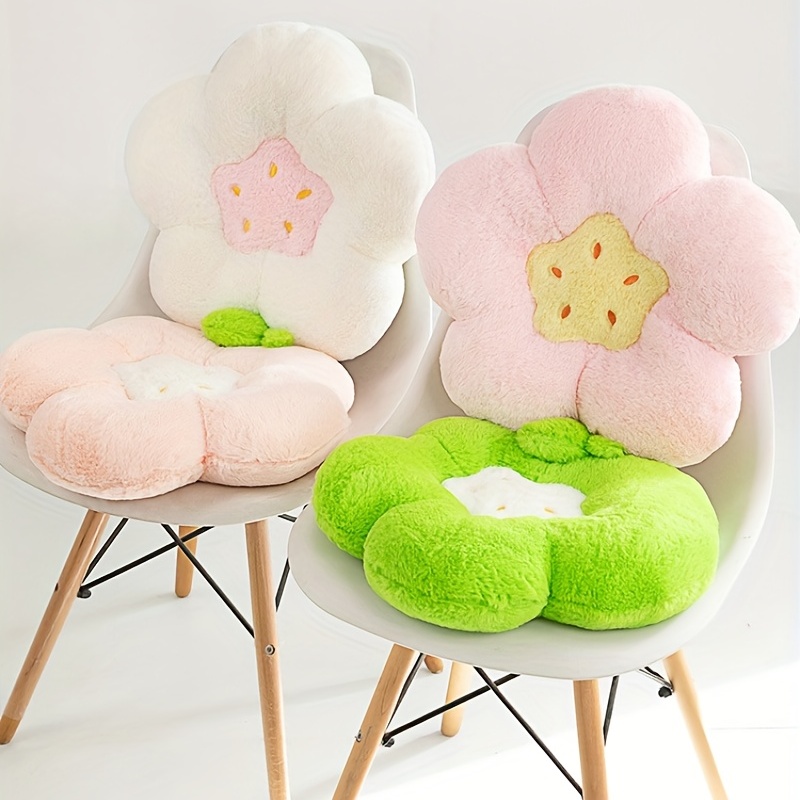 INS Flower Seat Cushion Kawaii Backrest Pillows Plush Decorative