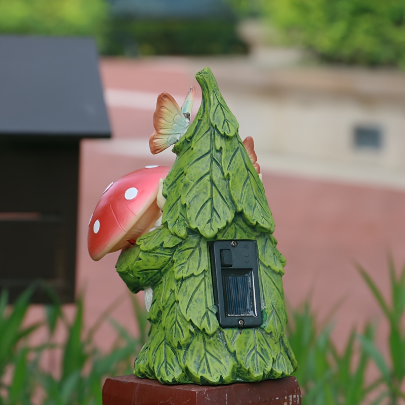 1 Statue De Nains De Jardin En Résine Avec Lumières Solaires Extérieures  Décoratives En Forme De Champignon Et De Papillon Vif Pour Décoration De  Jardin, Cadeaux De Jardinage Pour Femmes - Temu France