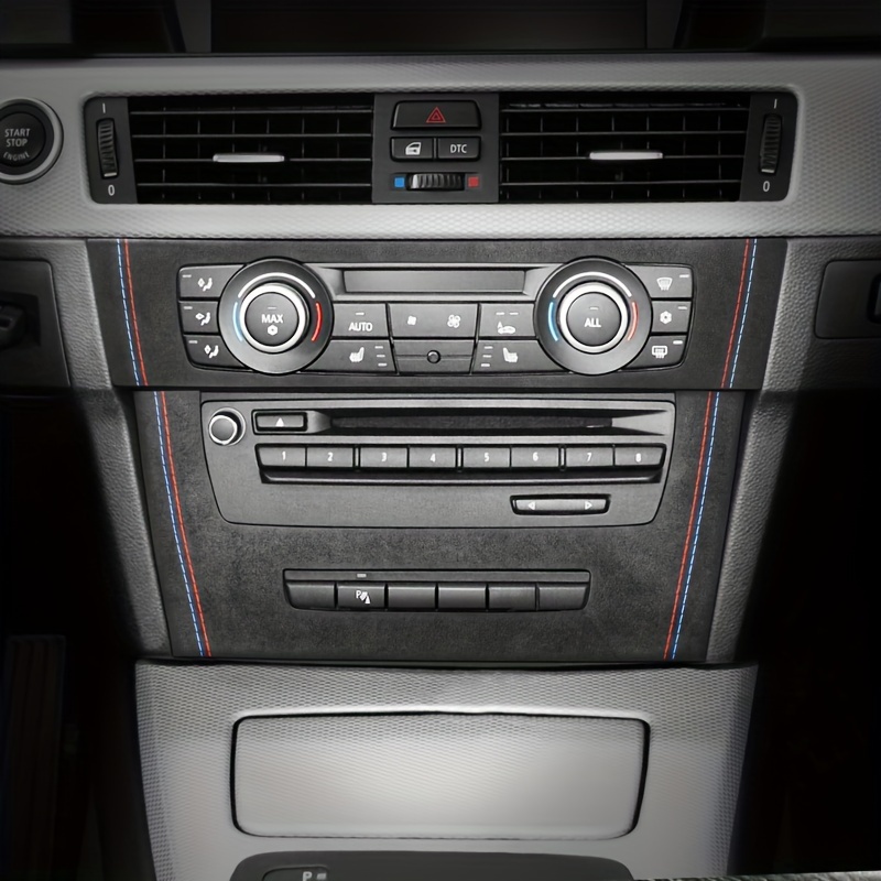 Carbon Fiber Central Air Conditioning Vent Outlet Cover Trim Frame for BMW  Old 3 Series E90 E92 E93 2005-2012 Car Interior Decor Decal (Central Air