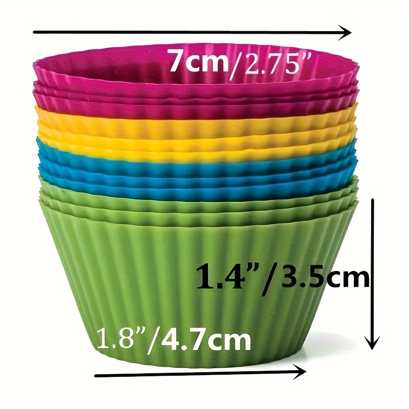 12 24 36pcs Kitchen Reusable Cupcake Muffin Liners - Temu