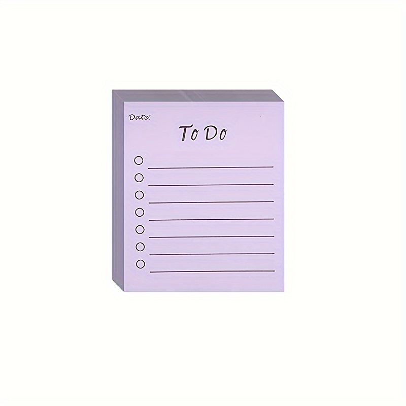 1pc Multicolor Sticky Notes Work Memo Pad Planner Time Management
