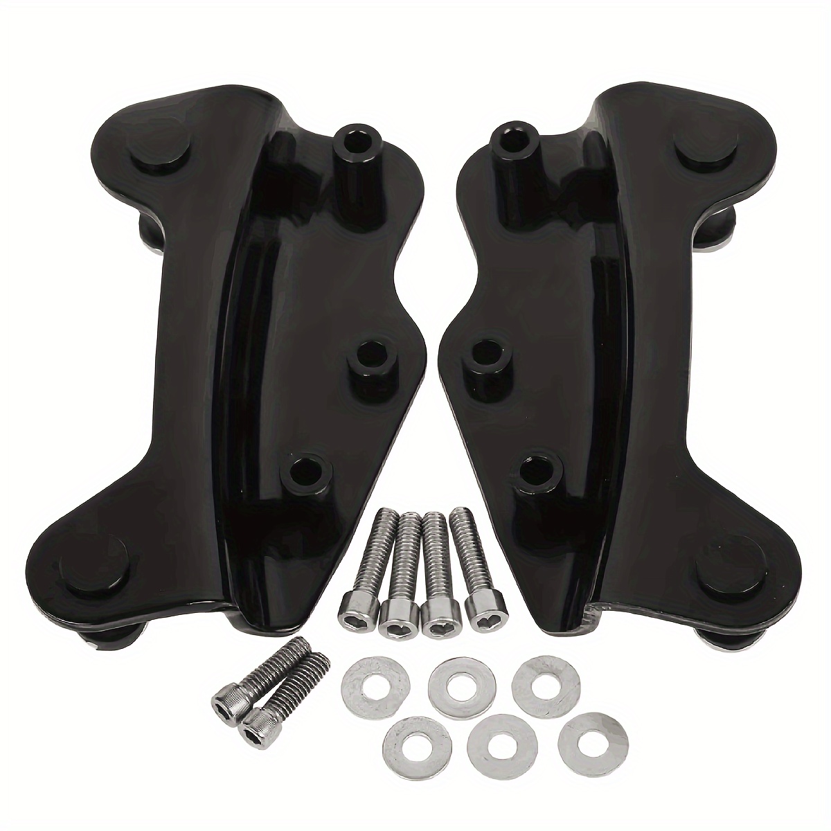  Kit de accesorios de acoplamiento de 2 puntos para Harley  Davidson Touring Road King Electra Glide Road Glide Street Glide 2009-2013  - Cromo : Automotriz