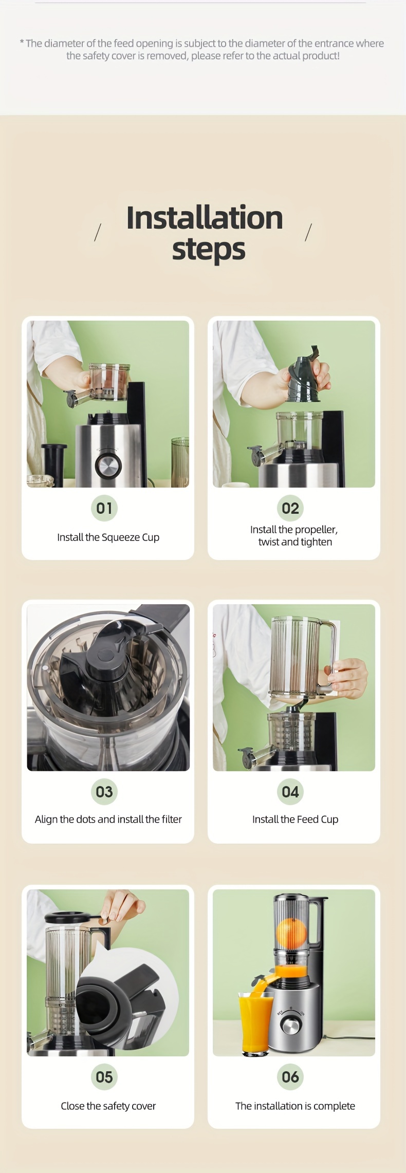 Multifunctional Stainless Steel Juicer With Slag Separation - Perfect For  Small Fresh Juices And Ice Cream Making