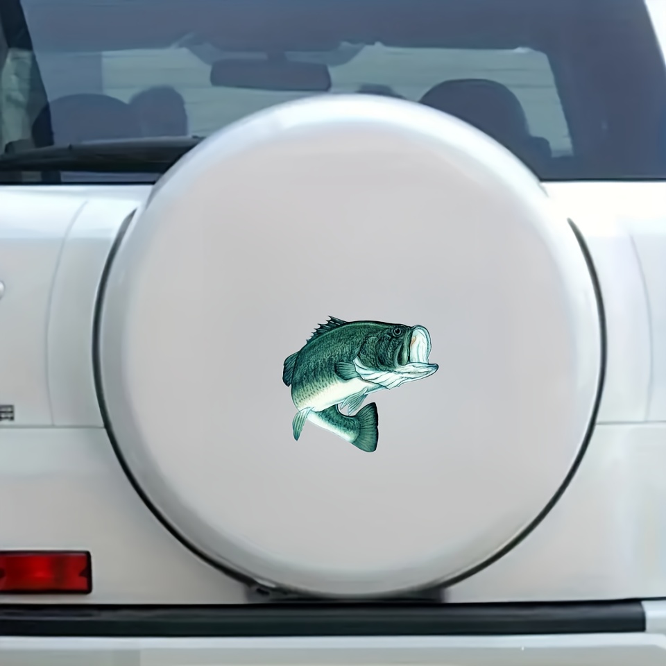 Bass Fish Sticker Decal Fishing Bumper Fish Auto Decal Car - Temu